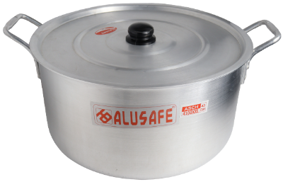 Picture of Alusafe Aluminium Casserole with lid 43 cm (43*23 cm)