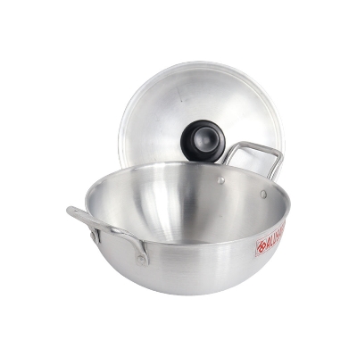 Picture of Alusafe Aluminium Short Handle Pan 30 Cm (30*9 Cm) - Premium Short Handle Pan For Various Cooking Needs