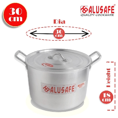 Picture of Aluminium Special Casseroll With Aluminium Lid 30 cm (30x18 cm)