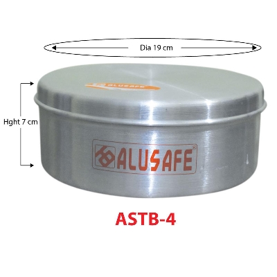 Picture of Alusafe Aluminum Pudding Box With Lid 19 Cm (19*7 Cm) - Store And Serve Delicious Puddings With Alusafe Aluminum Pudding Box
