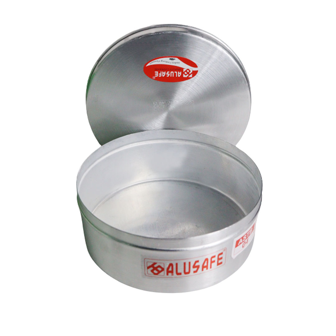 Picture of Alusafe Aluminum Pudding Box With Lid 19 Cm (19*7 Cm) - Store And Serve Delicious Puddings With Alusafe Aluminum Pudding Box