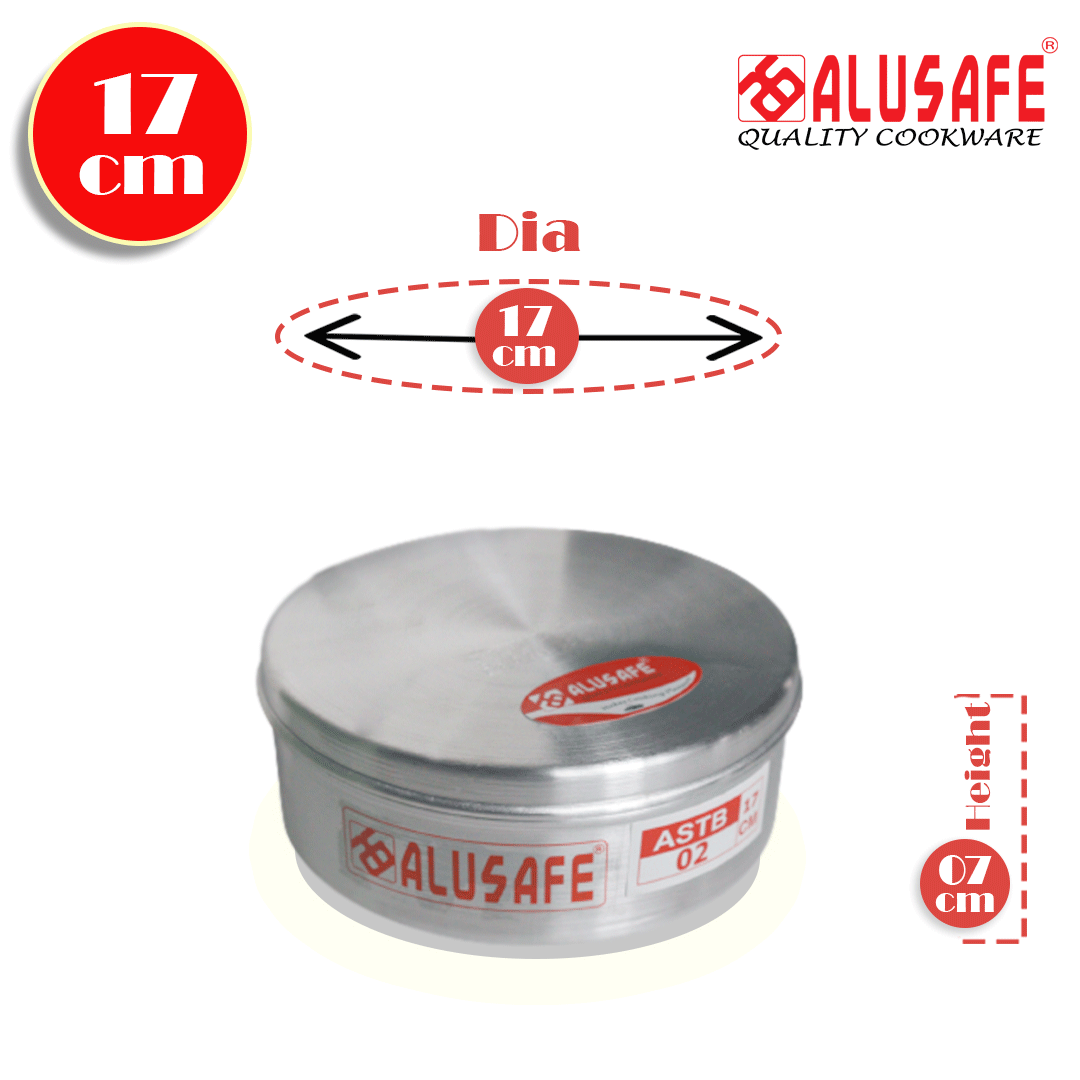 Picture of Alusafe Aluminum Pudding Box With Lid 17*7 Cm - Perfect For Dessert Delights- Keep Your Treats Fresh And Delicious