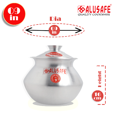 Picture of Alusafe Aluminum Rice Hari 09 inch ( 23*16cm)