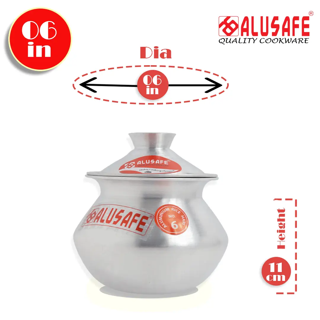 Picture of Alusafe Aluminum Rice Hari 06 inch ( 15*12cm)