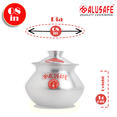 Picture of Alusafe Aluminum Rice Hari 08 inch ( 20*14cm)