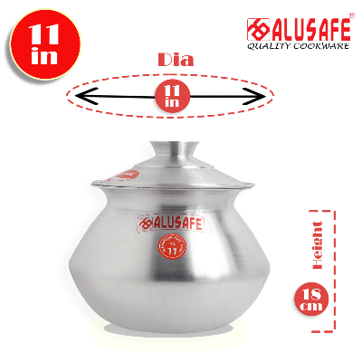 Picture of Alusafe Aluminum Rice Hari 11 inch ( 28*18cm)