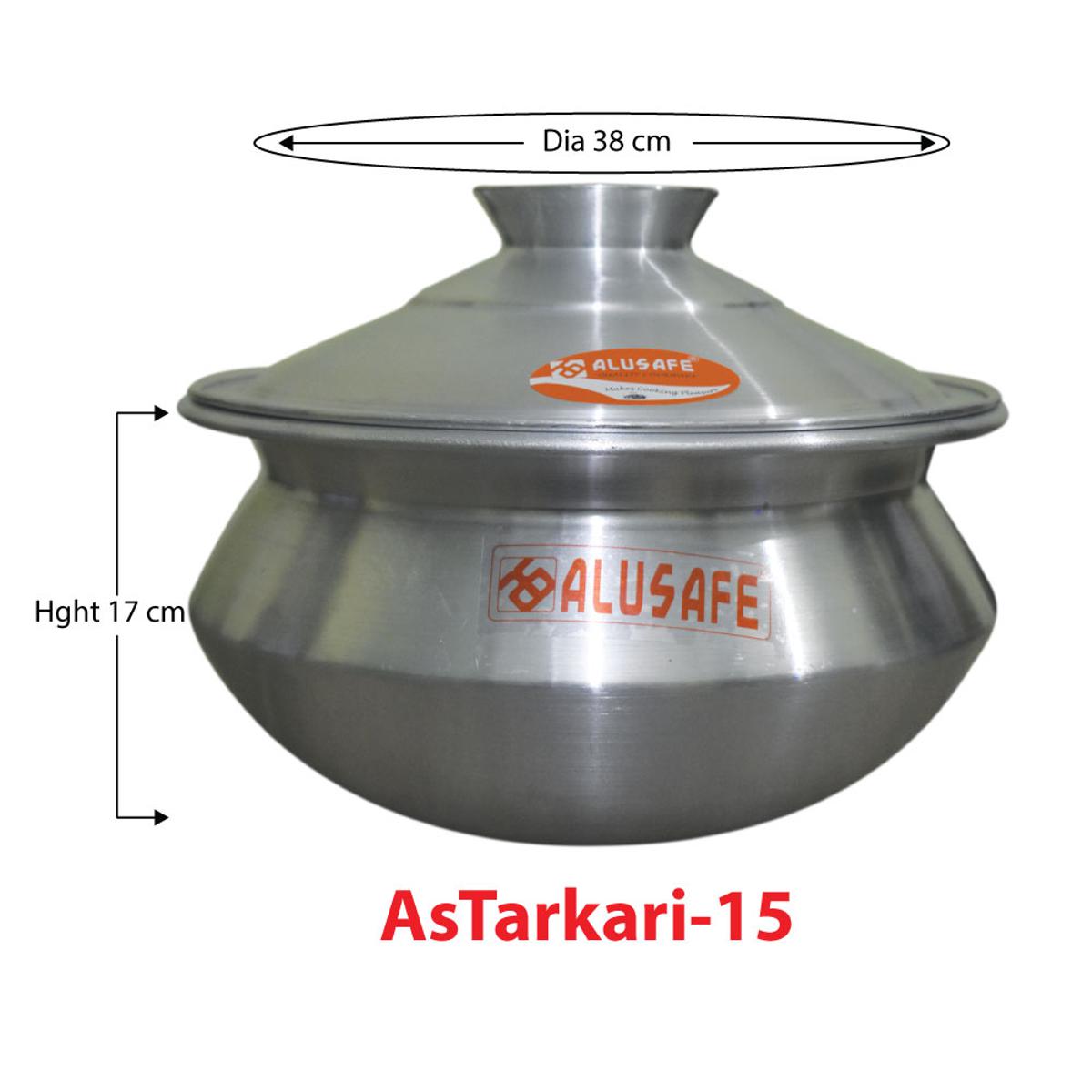 Picture of Aluminium Tarkari Hari With Aluminium Lid 38x17 cm
