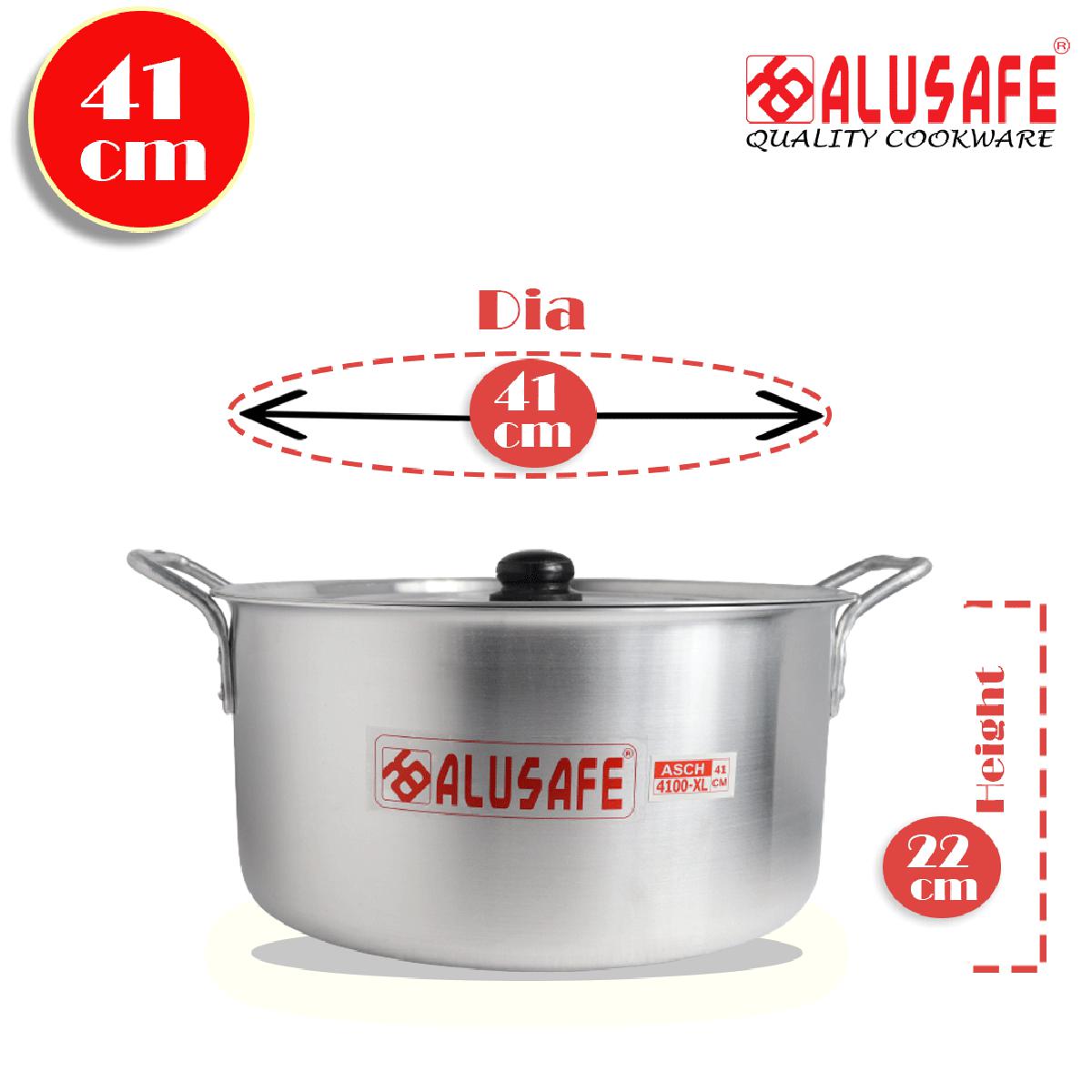 Picture of Alusafe Aluminium Cassrole with lid 41 cm (41*22 cm)