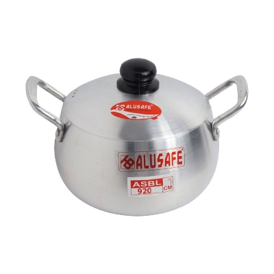 Picture of Alusafe Aluminium Belly Cassrole with lid 30 cm (30*16 cm)