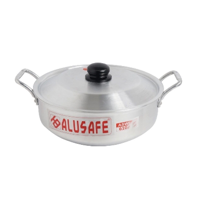 Picture of Alusafe Aluminium Wokpan With Lid 43 cm ( 43*19 cm)
