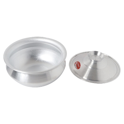Picture of Alusafe Aluminium Tarkari Hari With Lid 12 Inch ( 30*14 cm)