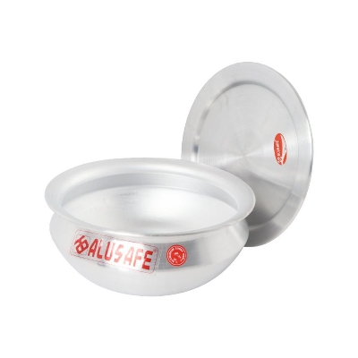 Picture of Alusafe Aluminium Tarkari Hari With Lid 17 Inch ( 43*19 cm)