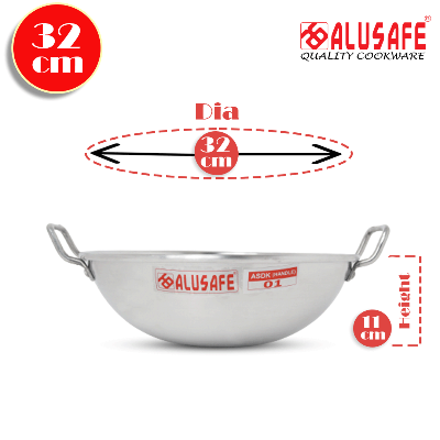 Picture of Alusafe Aluminium Handle Disco Karhai  32 cm( 32*11 cm)