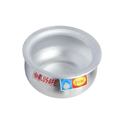 Picture of Alusafe Aluminium Special Curry Hari 09 inch with Lid  ( 22*13 cm)