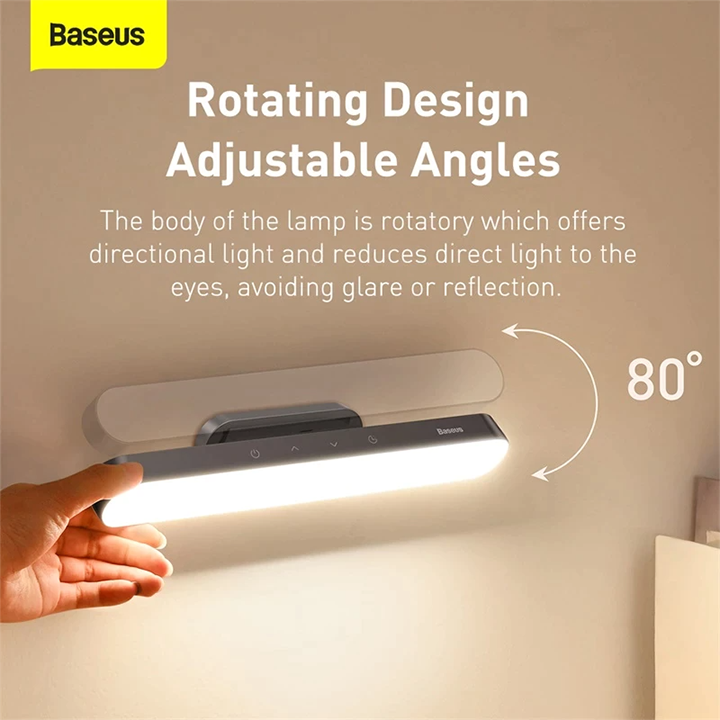 Baseus Magnetic LED Bedside Lamp Under Cabinet Lamp for Home Kitchen Room Gray AR Trading Official Storeonline shop bangladeshothoba.com