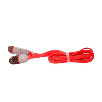 Picture of 2 in 1 Fast Charging and USB Cable for all Mobile and Device ISO & Android  - Red