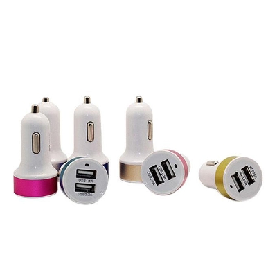 Picture of Duel USB Port Car Charger-white