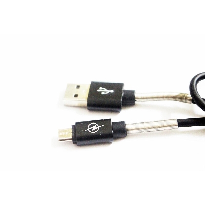 Picture of Extreme Quality Metal Protection First Charging USB DATA Cable with Protection Spring