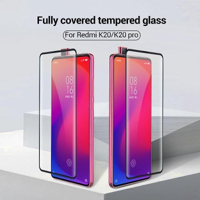 Picture of 2pcs 6d Glass for Xiaomi Redmi K20 / Redmi K20 Pro Screen Protector 9H full black