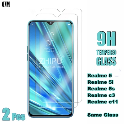 Picture of 2pc Realme 5 5i 5s C3 C11 Tempered Glass Screen Protector  – Transparent