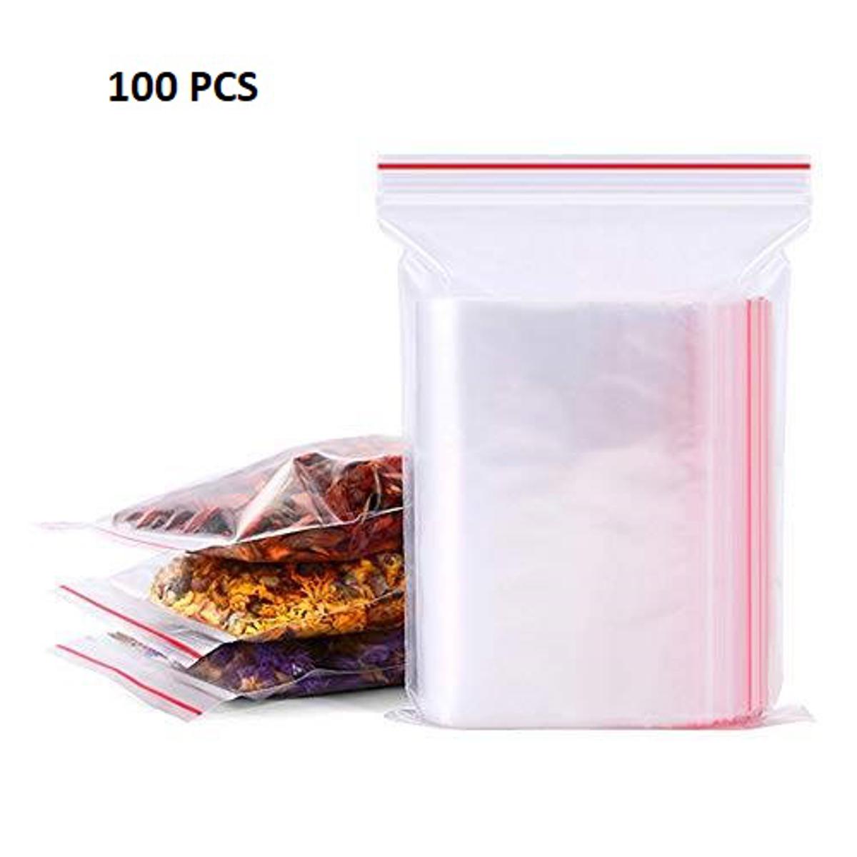 Picture of Resealable Zip Lock Poly Bag- 2 x 3 inch Pack of 100 Piece for Plastic Storage Packet for Food Freezing Jewelry Clothes Docs Candy Cookies Snacks Vitamins Books Seeds