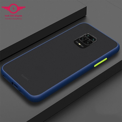 Picture of For Redmi Note 9 Matt Case Blue Black Colour Available