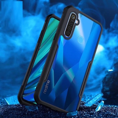 Picture of Xundd Ipaky For Realme 5 / Realme 5i / Realme 6i / Realme C3 Case Shock proof Cover, Fitted Cases, Transparent Shell,