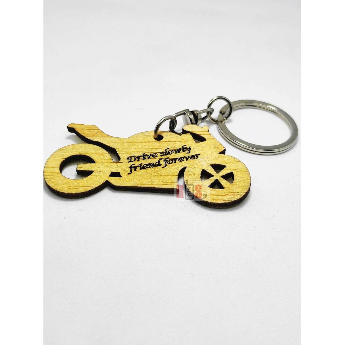 Picture of Biker Wooden Key Ring