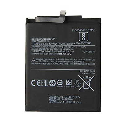 Picture of For Redmi 6 / Redmi 6a Mobile Battery BN37 For Mi