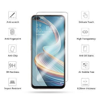 Picture of 3pcs Glass for Oppo A92 Protector 9H Tempered Glass Screen Protector