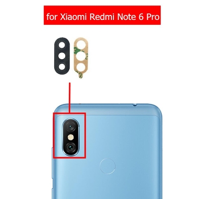 Picture of for Xiaomi Redmi Note 6 Pro Camera Main Glass Replacement Glass Slide, Glass Replacement Replace Objective Lens BACK Camera Rear Camera