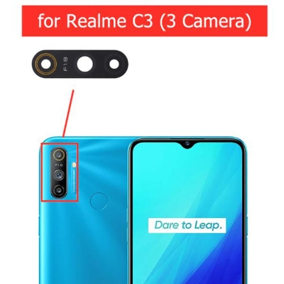 Picture of for OPPO Realme C3 Camera Main Glass Replacement Glass Slide, Glass Replacement Replace Objective Lens BACK Camera Rear Camera