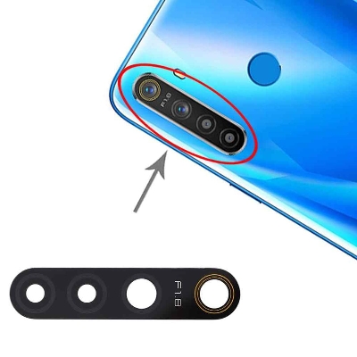 Picture of for Realme 5i Camera Main Glass Replacement Glass Slide, Glass Replacement Replace Objective Lens BACK Camera Rear Camera