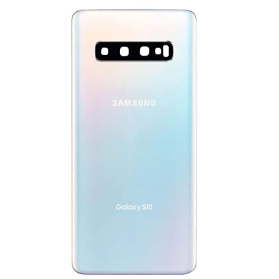 Picture of Backshell for Samsung Galaxy S10 Replacement Back Battery Cover For Samsung Galaxy S10 Back Rear Glass Case - (without camera glass)
