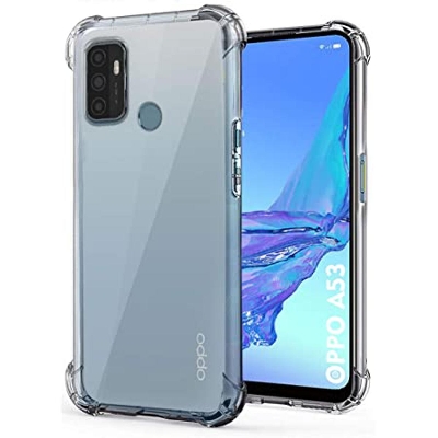 Picture of For Oppo A33/A53 Transparent 6D Crystal silicone Bumper case antiShock corner Clear back cover