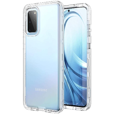 Picture of For Samsung Galaxy S20 Plus Transparent 6D Crystal Silicone Bumper Case Antishock Corner Clear Back Cover - Redmi Note 11 Back Cover (Back Case Cover For Smartphone)