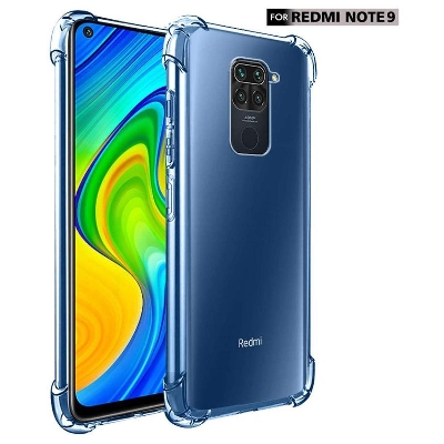 Picture of For Xiaomi Redmi Note 9 Transparent 6D Crystal Silicone Bumper Case Antishock Corner Clear Back Cover - Phone Back Cover