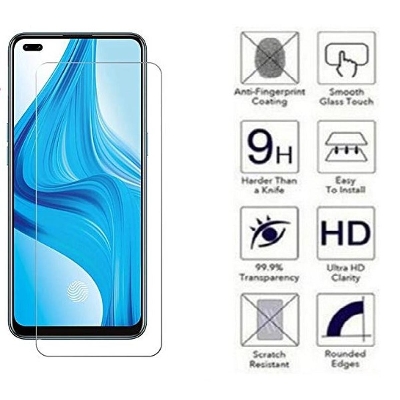 Picture of 2pcs Glass for Oppo F17 Pro Screen Protector 9H full black