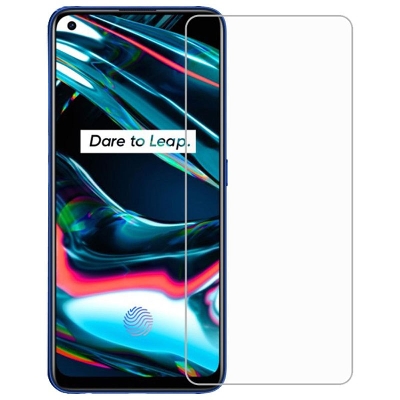 Picture of 2pcs Glass for Oppo Realme 7 Pro Screen Protector 9H full black