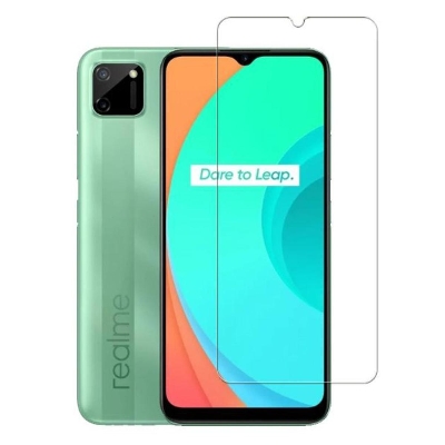 Picture of 2pcs Glass for Oppo Realme C11 Screen Protector 9H full black