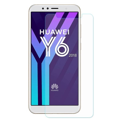 Picture of 2pcs Glass for Huawei Y6 2018 Screen Protector 9H full black