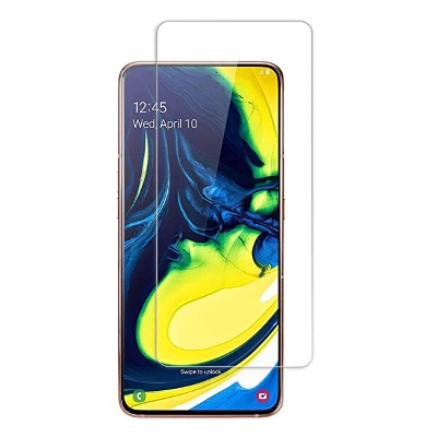 Picture of 2pcs Glass for Samsung Galaxy A80 Screen Protector 9H full black