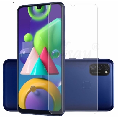 Picture of 2pcs Glass for Samsung Galaxy M21 Screen Protector 9H full black