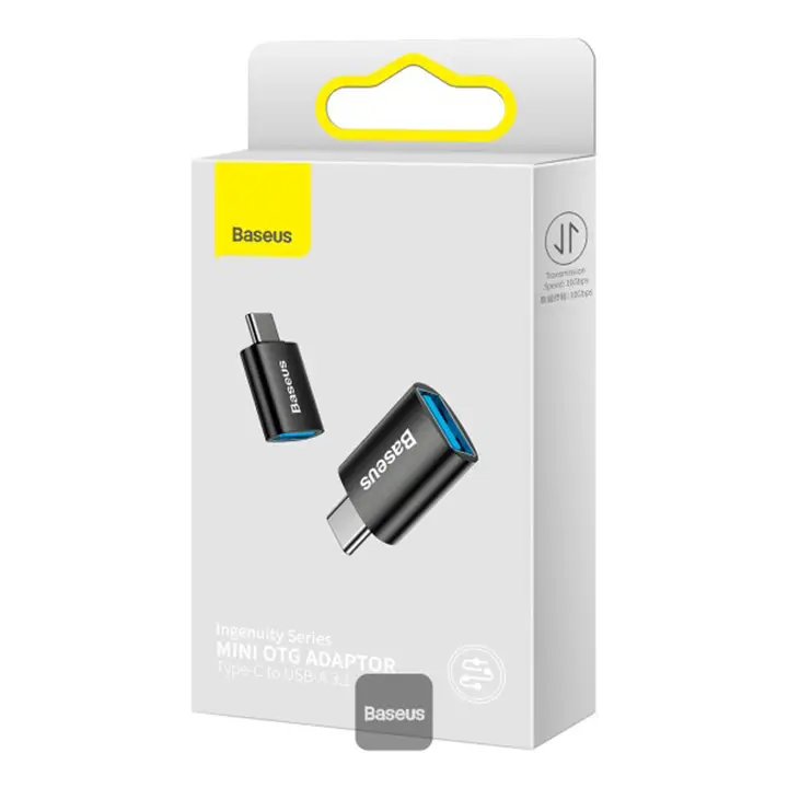 Baseus Ingenuity Series Mini OTG Adaptor Type-C to USB-A 3.1 Black AR Trading Official Storeonline shop bangladeshothoba.com
