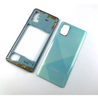 Picture of For Samsung Galaxy A71 Housing Frame with Battery Cover Replacement Back Battery Cover Glass Case