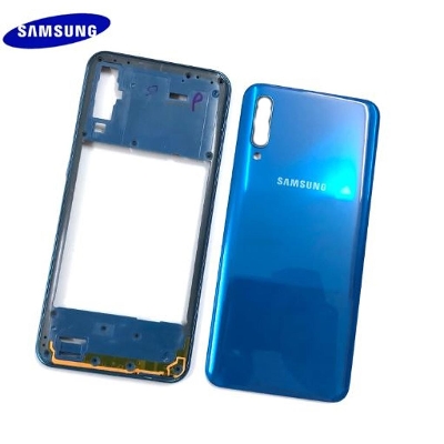 Picture of For Samsung Galaxy A50 Housing Frame with Battery Cover Replacement Back Battery Cover  Glass Case