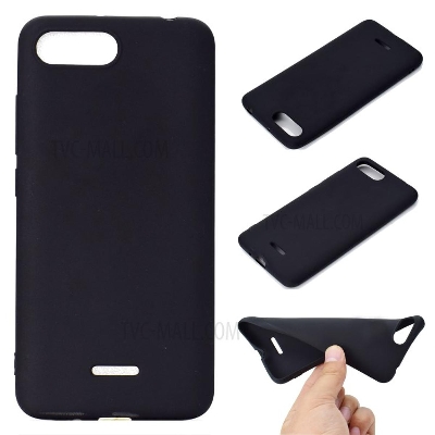 Picture of Black Silicon Case For Xiaomi Redmi 6A - Phone Back Cover (Back Case Cover For Smartphone)