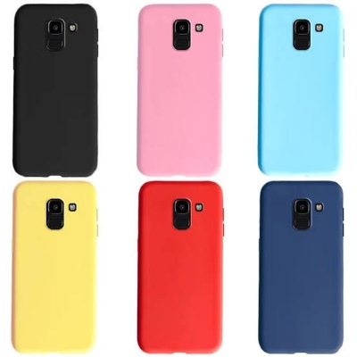 Picture of Black Silicon case FOR Samsung Galaxy J6 Plus (Back Case Cover For Smartphone)