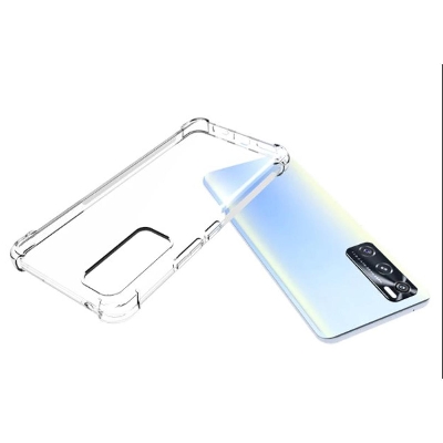 Picture of For Vivo V20 SE Transparent 6D Crystal silicone Bumper case antiShock corner Clear back cover