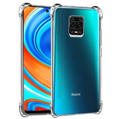 Picture of For Xiaomi Poco M2 Transparent 6D Crystal silicone Bumper case antiShock corner Clear back cover